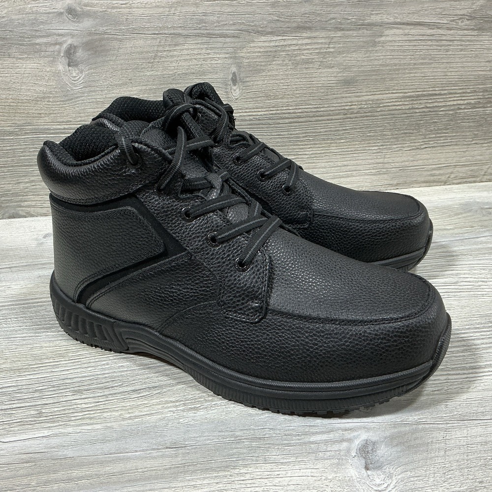 Orthofeet Highline Boots Men's Size 9.5 4E Wide 481 Cushion Comfort Leather NEW